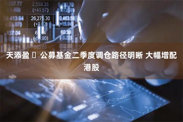 天添盈 ​公募基金二季度调仓路径明晰 大幅增配港股